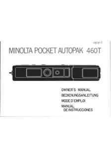 Minolta Autopak 460 T manual. Camera Instructions.